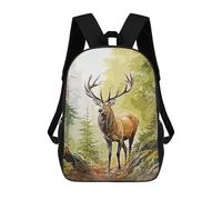 sinyumoney Wild Deer Backpack School Bag Water Resistant Computer Rucksack for Teenage Girls Boys Women Men 17inch