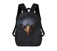 sinyumoney Wild Eagle Halloween Backpacks Kids School Backpack Fashion School Bag 3D Printed School Bag for Boys Elementary And Middle School Students 17inch