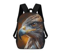 sinyumoney Wild Eagle Portrait Backpack, Children's Backpack, Student School Bag Bookbag Rucksack, 3D Printed School Bag for Boys Girls 17inch