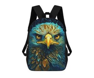 sinyumoney Wild Neon Eagle Backpack School Fashion Stationery Backpack Waterproof Casual Daypacks for Campus Outdoor Travel Sports 17inch