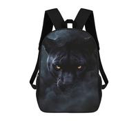 sinyumoney Wild Panther Halloween 3D Printed Children's School Backpack for Kids High Capacity Travel Rucksacks Book Bags Kids School Bag Back Pack 17inch