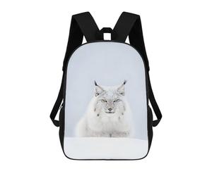 sinyumoney Wild Snow Lynx Spirit Cat School Backpack Work Laptop Backpack Rucksack Bag for Teenage Girls Boys Women Men 17inch