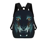 sinyumoney Wild Tiger Face Backpack School Bag Lightweight Airport College Students Back Pack for Teenage Girls Boys Women Men 17inch