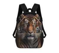 sinyumoney Wild Tiger Portrait -11 School Backpack High Secondary School Bags Casual Backpack for Girls Boys Teenage 17inch