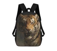 sinyumoney Wild Tiger Portrait Backpack School Rucksack Casual Daypacks School Work Travel Bag for Men, Women & Teenage Boys 17inch