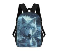 sinyumoney Wild Wolf in The Snow Backpack School Bag Large Lightweight Casual Backpack for Campus Outdoor Travel Sports 17inch