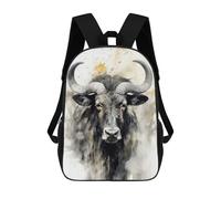 sinyumoney Wildebeest Beauty Art Rucksack Secondary Causal Travel High School Bags for Men, Women & Teenage Boys 17inch