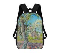 sinyumoney Wildflower Field at Dawn Backpack School Fashion Stationery Backpack Waterproof Casual Daypacks for Men, Women & Teenage Boys 17inch