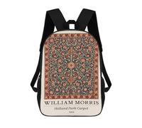 sinyumoney William Morris Holland Park Carpet 1883 Backpack School Bag Large Lightweight Casual Backpack for Campus Outdoor Travel Sports 17inch
