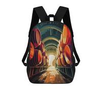 sinyumoney Wine Cellar Backpack School Bag Water Resistant School Bag Business Backpack for Girls Boys Teenage 17inch