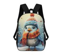 sinyumoney Winter Bird School Backpack Business Laptop Rucksack Bag Unisex Casual Daypack for Boys/Girls/Teenagers 17inch