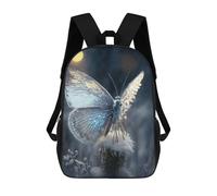 sinyumoney Winter Butterfly Fantasy-2 Children's School Backpack Fashion Casual Children's Backpacks 3D Printed School Bags Boy Large Backpack 17inch