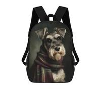 sinyumoney Winter Dog Scarf Accessories-1 Backpack School Rucksack Casual Daypacks School Work Travel Bag for Men, Women & Teenage Boys 17inch