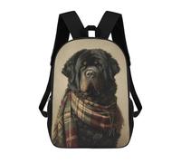 sinyumoney Winter Dog Scarf Accessories-2 Backpack School Bag Travel College Rucksack Backpacks for Girl, Teen Girls 17inch