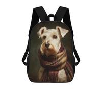 sinyumoney Winter Dog Scarf Accessories Backpack School Bag Water Resistant School Bag Business Backpack for Boys/Girls/Teenagers 17inch