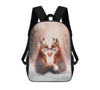 sinyumoney Winter Foxes Romance Backpack School Bag Business Durable Laptop Bag for Campus Outdoor Travel Sports 17inch