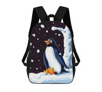 sinyumoney Winter Penguin Meme Backpack School Bag Business Laptop Rucksack Bag Unisex Casual Daypack for School/Work/Travel 17inch