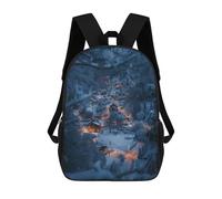 sinyumoney Winter Snowy Village Night School Backpack Lightweight Schoolbag Dayback Bookbag College for Teenage Girls Boys Women Men 17inch