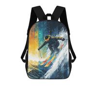 sinyumoney Winter Sports Adventure-3 Backpack School Daypacks Business Backpack Water Resistant Bookbag for Boys/Girls/Teenagers 17inch