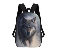 sinyumoney Winter Wolf Fantasy Artwork Rucksack Rucksack Casual Daypacks School Work Travel Bag for Men, Women & Teenage Boys 17inch