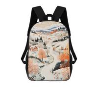 sinyumoney Winter Wonderland Backpack School Rucksack Casual Daypacks School Work Travel Bag for Men/Women 17inch