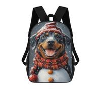 sinyumoney Winter Wonderland Dog-10 Backpack Cartoon Plush Bag, 3D Backpack for Kids School Bag Birthday Gift Idea for Boys And Girls 17inch