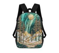 sinyumoney Winters Golden Glow Rucksack Rucksack Casual Daypacks School Work Travel Bag for School/Work/Travel 17inch