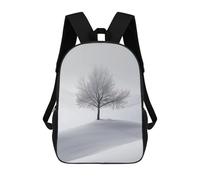 sinyumoney Winters Silent Sentinel Backpacks Kids Student Schoolbag 3D Printed Backpacks Elementary And Middle School Students Backpacks for Boys Girls 17inch