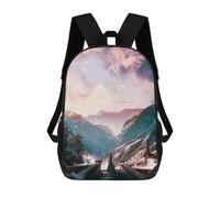 sinyumoney Wisdom 17 Inch Backpack School Bag Rucksack for Girls Boys Large Capacity Kids Back Pack Lightweight School Bags for Children Students