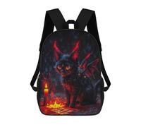 sinyumoney Witch Cat School Backpack Fashion Stationery Backpack Waterproof Casual Daypacks for Teenage Girls Boys Women Men 17inch
