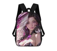sinyumoney Witch with Cat Earrings School Backpack Lightweight Schoolbag Dayback Bookbag College for Camping Outdoor Adventures And Daily Travel 17inch