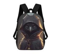sinyumoney Wizard The Crow Portrait Backpack School Bag Lightweight Airport College Students Back Pack for Men, Women & Teenage Boys 17inch