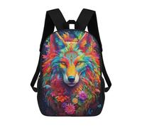 sinyumoney Wolf Art Series Style 15 Backpack School Daypacks Business Backpack Water Resistant Bookbag for Teenage Girls Boys Women Men 17inch