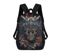sinyumoney Wolf Cherished Rucksack Lightweight Airport College Students Back Pack- Perfect for Travel, Work And Daily Use 17inch