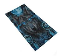 sinyumoney Wolf Dreamcatcher Art Print-2 Bathroom Towels Set Highly Absorbent Soft Towel Luxury Hotel Quality Bathroom 35x73cm