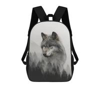 sinyumoney Wolf in Forest Meme School Backpack Water Resistant School Bag Business Backpack for Men/Women 17inch