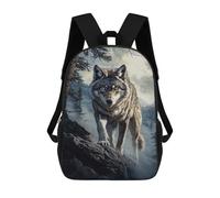 sinyumoney Wolf in Mountain Landscape Rucksack Water Resistant Computer Rucksack for Campus Outdoor Travel Sports 17inch