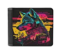 sinyumoney Wolf Nature's Rhythm 3D Print Clutch Purse Slots ID Window RFID Blocking Stylish Durable Wallets Craftsmanship Gifts 11.7cm*9.5cm
