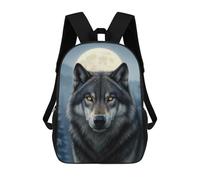 sinyumoney Wolf Portrait Under Moonlight Rucksack Travel College Rucksack Backpacks for Campus Outdoor Travel Sports 17inch