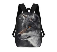 sinyumoney Wolf Profile in Winter Snow Backpack School Rucksack Casual Daypacks School Work Travel Bag- Perfect for Travel, Work And Daily Use 17inch