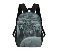 sinyumoney Wolf Sheep Creative Backpacks Kids School Backpack School Bag 3D Printed Fashion School Bags for Boys Elementary And Middle School Students 17inch