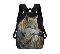 sinyumoney Wolf Vintage Backpack 3D Printed School Bag For Boys High Capacity Travel Backpacks Book Bags Boys School Bag Mochila 17inch