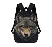 sinyumoney Wolf with Glowing Eyes School Bags Water Resistant Travel Backpack Computer Bag - Perfect for Travel, Work And Daily Use 17inch