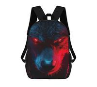 sinyumoney Wolf with Glowing Red Eyes Backpack School Business Laptop Rucksack Bag Unisex Casual Daypack for Girls Boys Teenage 17inch