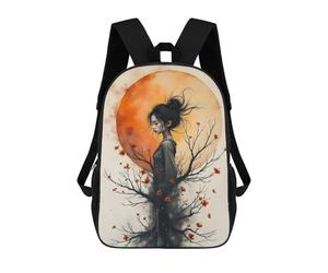 sinyumoney Woman from The Tree Under A Full Moon School Bags Large Water Resistant Laptop Backpack for Boys/Girls/Teenagers 17inch