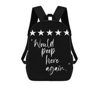 sinyumoney Would Poop Here Again Wh School Backpack Large Lightweight Casual Backpack for Boys/Girls/Teenagers 17inch