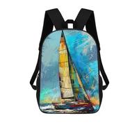 sinyumoney Yacht Racing Sport School Backpack Large Water Resistant Laptop Backpack for Teenage Girls Boys Women Men 17inch
