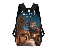 sinyumoney Yasaka Pagoda Night School Backpack Water Resistant Computer Rucksack- Perfect for Travel, Work And Daily Use 17inch