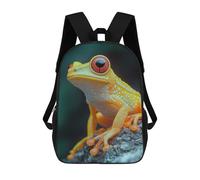 sinyumoney Yellow Frog with Red Eyes Backpack School Travel College Rucksack Backpacks for Campus Outdoor Travel Sports 17inch