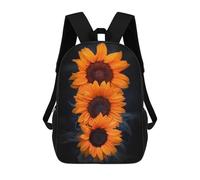 sinyumoney Yellow Trio Backpack 3D Printed Children's School Backpack for Kids High Capacity Travel Rucksacks Book Bags Kids School Bag Back Pack 17inch